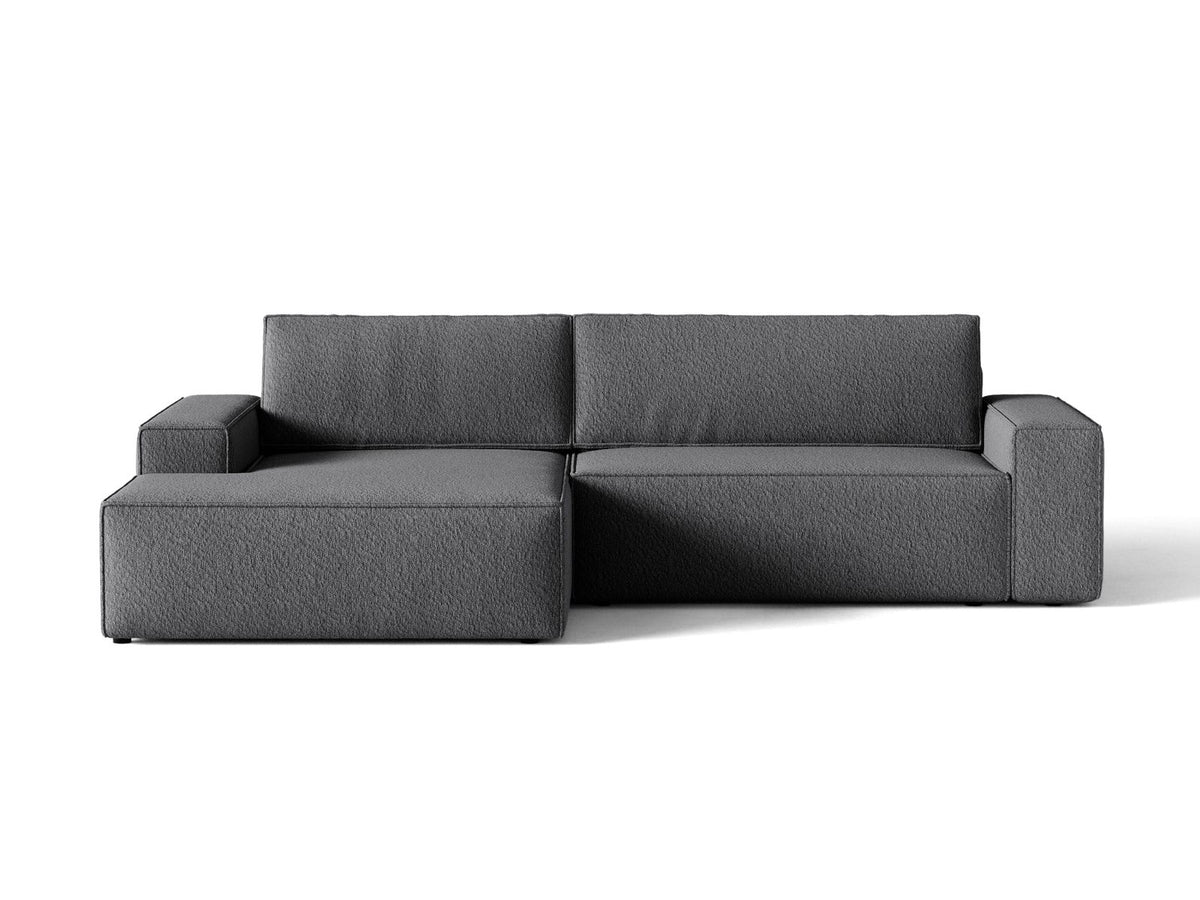 Divano Letto Angolare con Contenitore Jodie, 3 Posti, 151x246x86