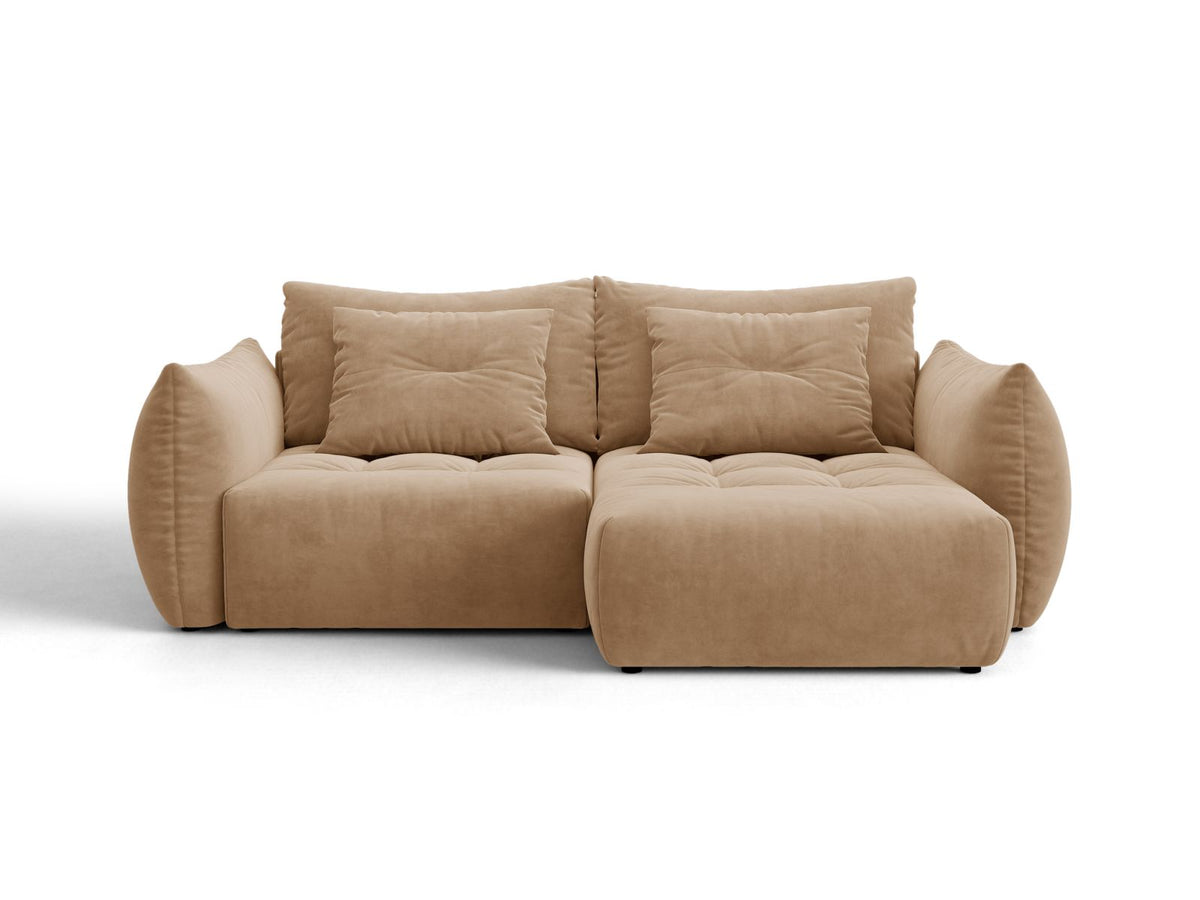 Divano Letto Angolare Componibile con Contenitore Bloom, 3 Posti, 152x250x87