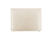 Testata in Velluto, "Monica", 180x8x120 - Beige