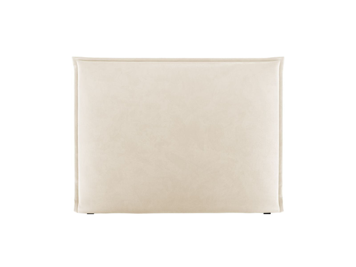 Testata in Velluto, "Monica", 180x8x120 - Beige