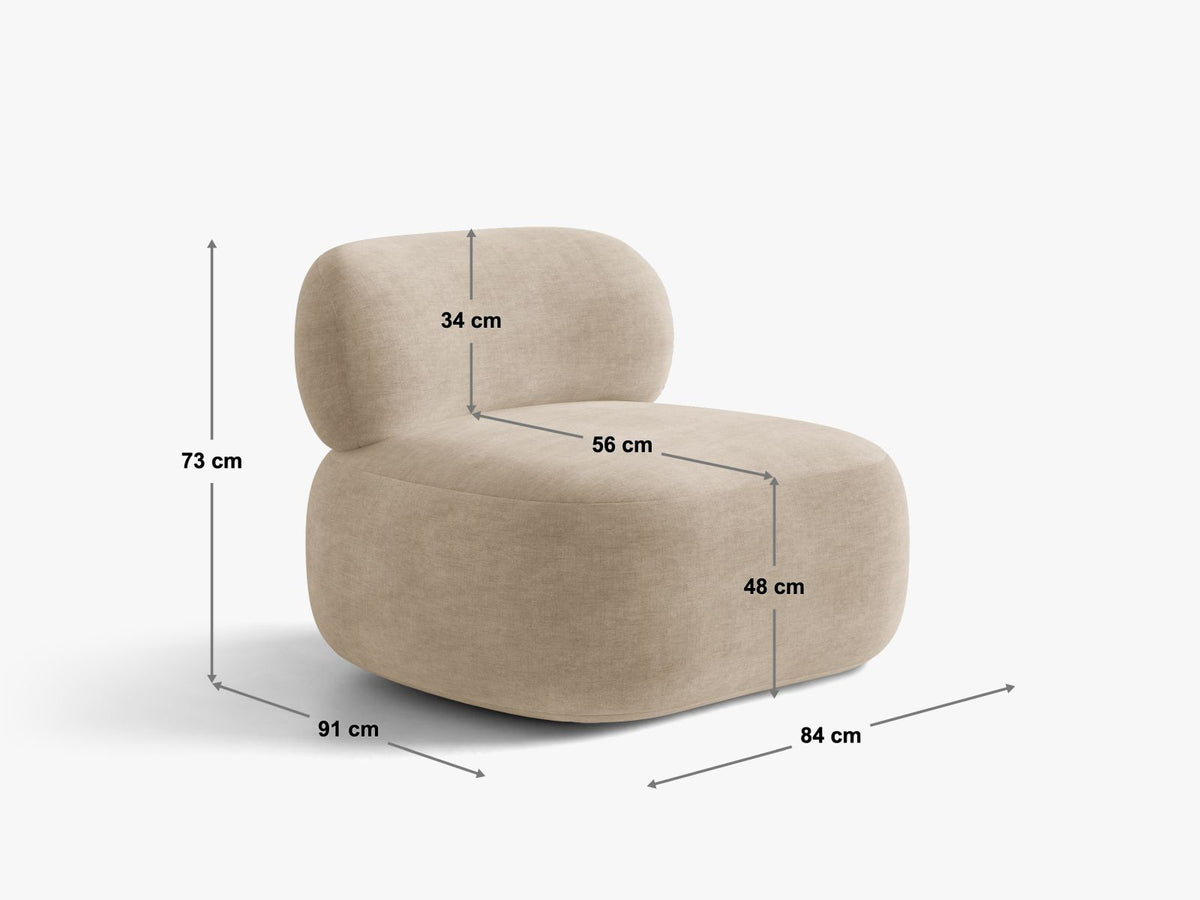 Poltrona Aura, 1 Posto, 91x84x73