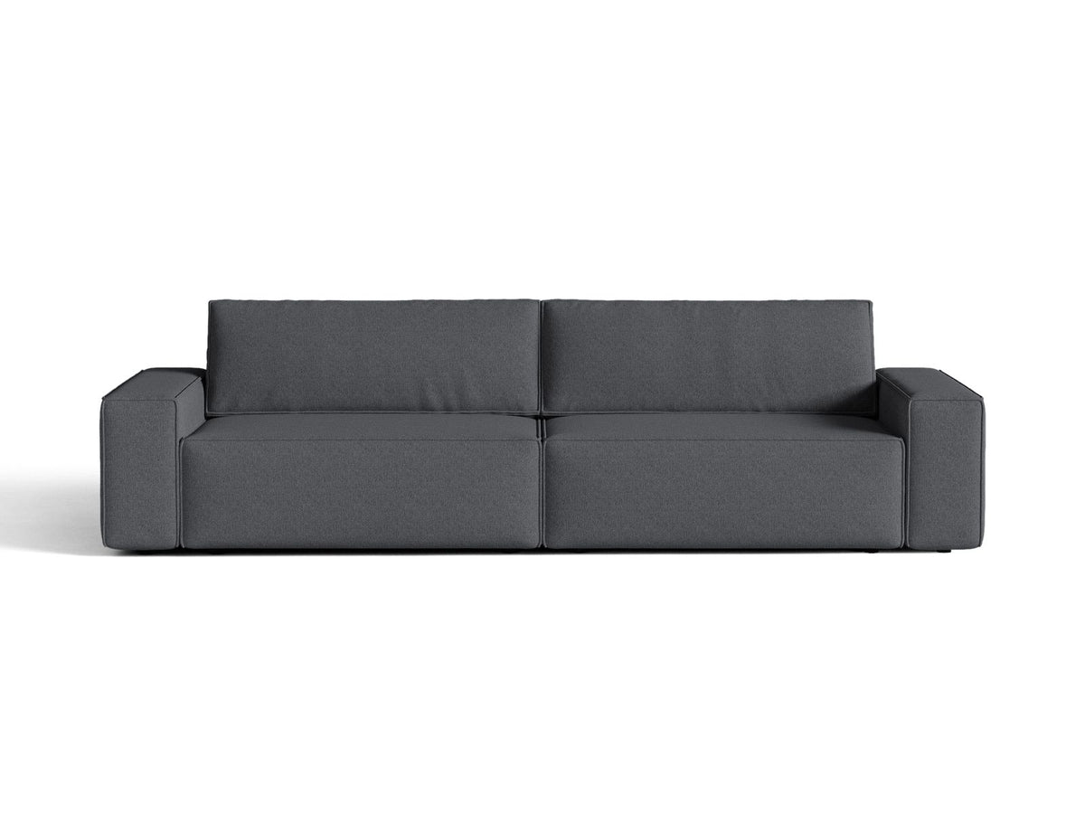 Divano Letto con Contenitore Jodie, 3 Posti, 107x247x86