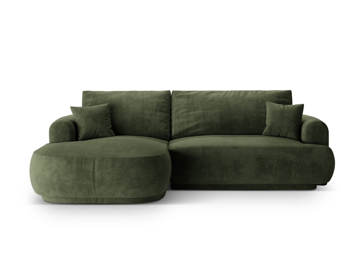 Divano Letto Angolare Componibile con Contenitore Ella, 5 Posti, 174x271x88