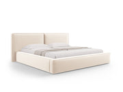 Letto contenitore con testiera doppia, "Jodie", 228x251x97,5
