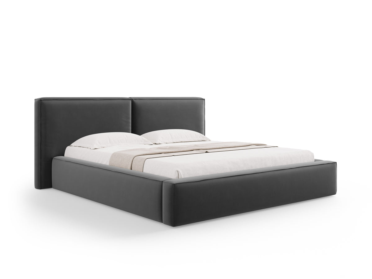 Letto contenitore con testiera doppia, "Jodie", 228x234x97,5