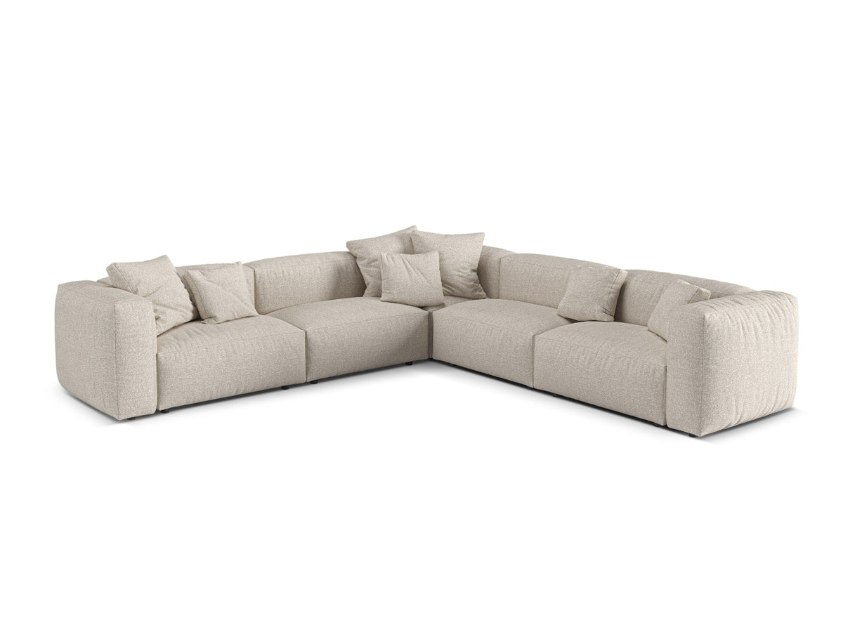 Divano Angolare Simmetrico Componibile XL Martina, 5 Posti, 316x316x75