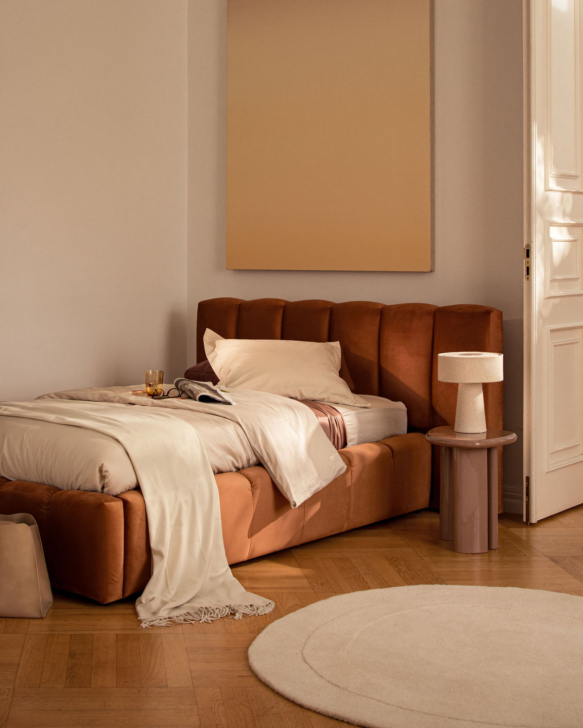 Letto Contenitore con Testata Lupine