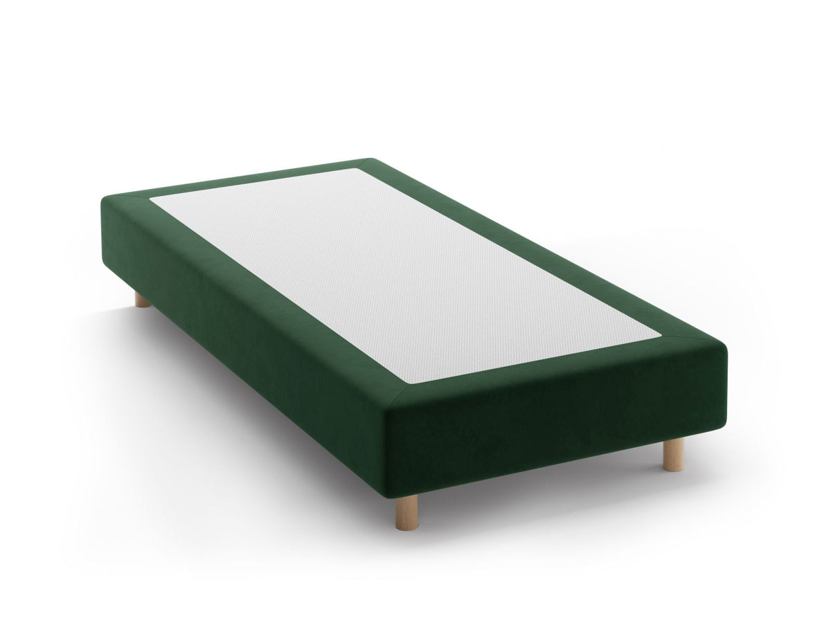 Base Letto Whale Gambe legno di faggio naturale - Verde 90x200