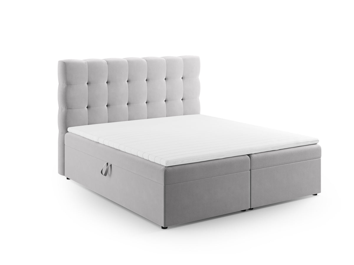 Letto: testiera + molle/materasso + coprimaterasso, "Mamaia", 210x140x125