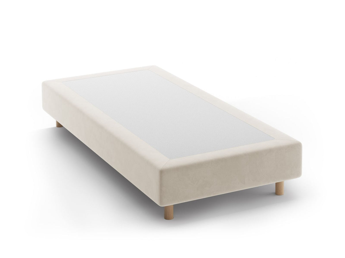 Base Letto Whale Gambe legno di faggio naturale - Beige 90x200