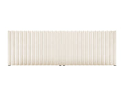 Testata in Velluto, "Mistero", 280x13x95 - Beige