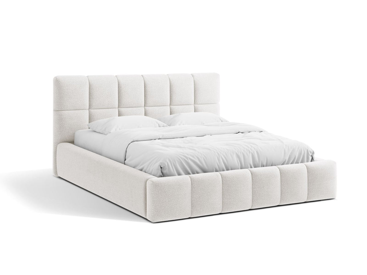 Letto Contenitore con Testata Bellis - Bianco 200x200