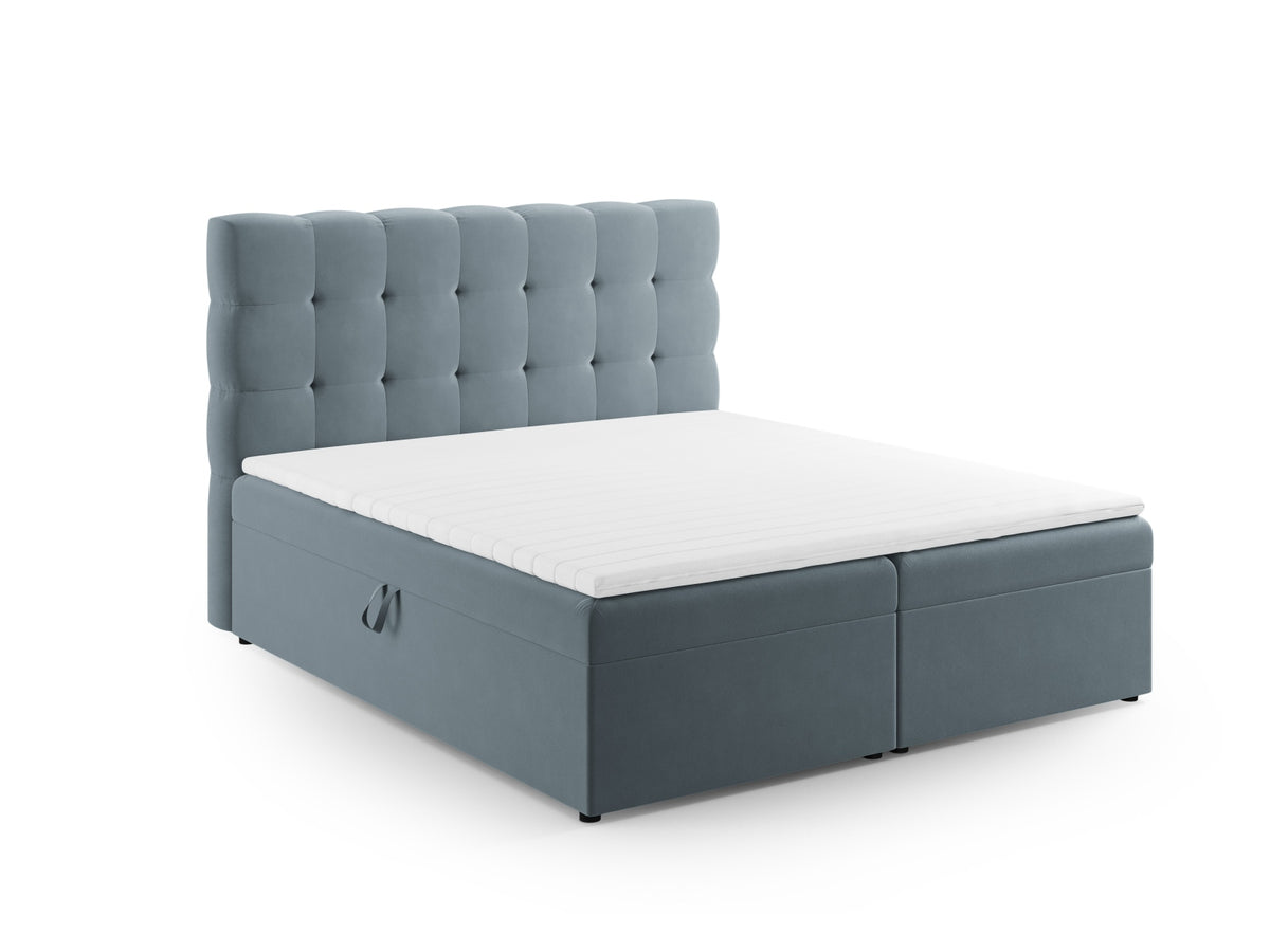 Letto: testiera + molle/materasso + coprimaterasso, "Mamaia", 210x140x125