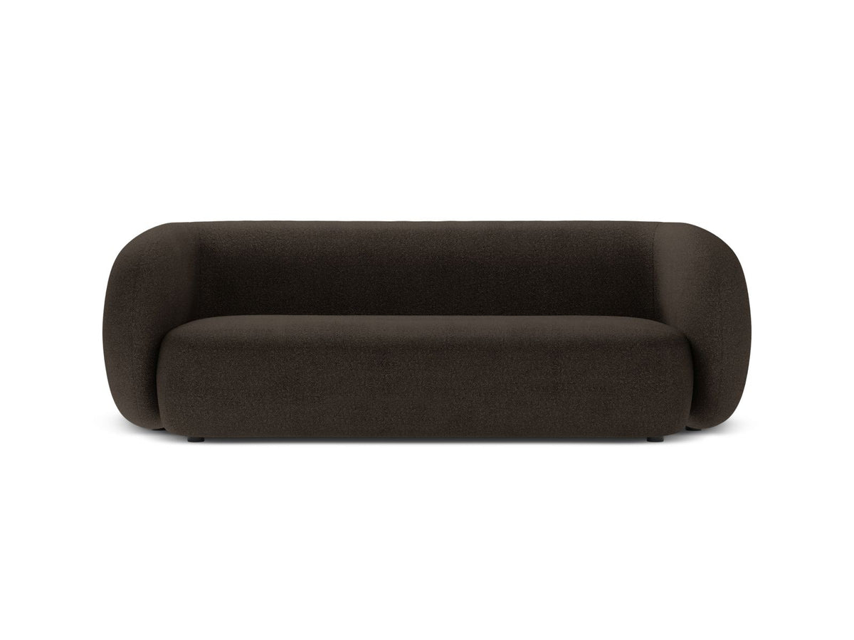 Divano Modulare in Bouclé, "Kate", 3 Posti, 213x99x76 - Marrone