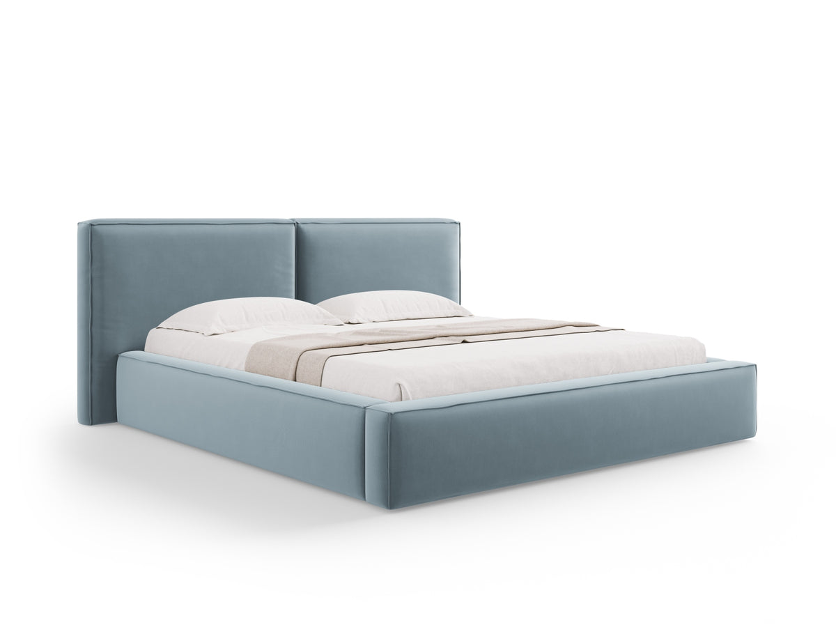 Letto contenitore con testiera doppia, "Jodie", 228x234x97,5