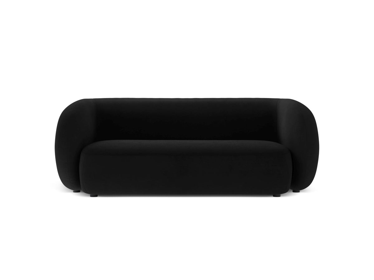 Divano Modulare in Velluto, "Kate", 2 Posti, 183x99x76 - Nero