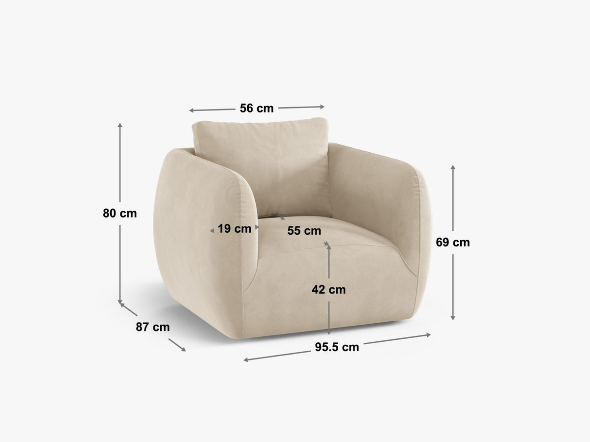 Poltrona Iga, 1 Posto, 87x95.5x80