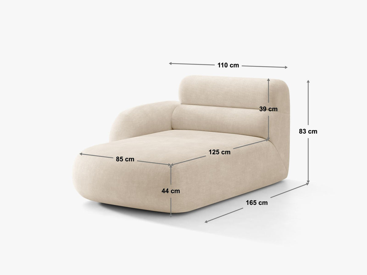 Chaise Longue Neo, 1 Posto, 165x110x83
