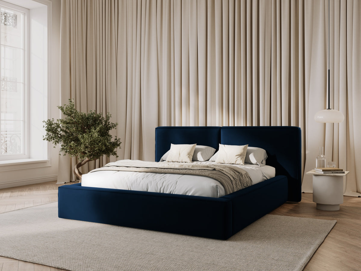 Letto contenitore con testiera doppia, "Jodie", 228x251x97,5