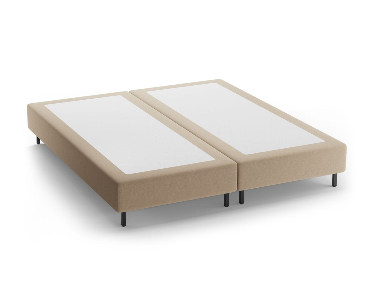 Base Letto Whale Gambe metallo nero - Beige 160x200