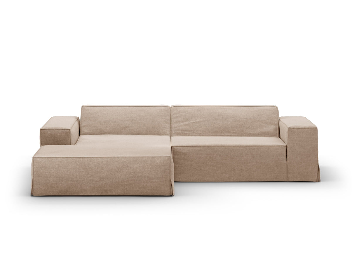 Divano Angolare Componibile Jodie, 3 Posti, 162x224x77