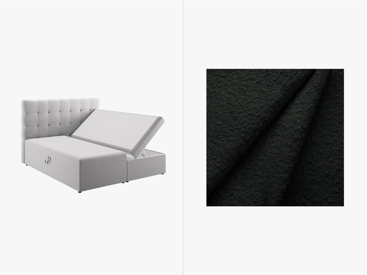 Letto Boxspring con Testata, Materasso e Topper Mamaia
