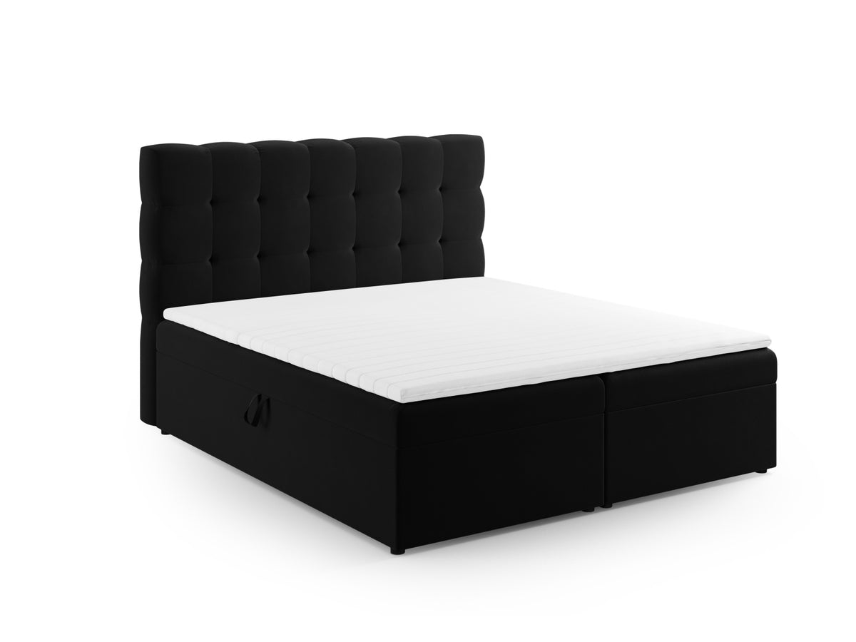 Letto: testiera + molle/materasso + coprimaterasso, "Mamaia", 210x140x125