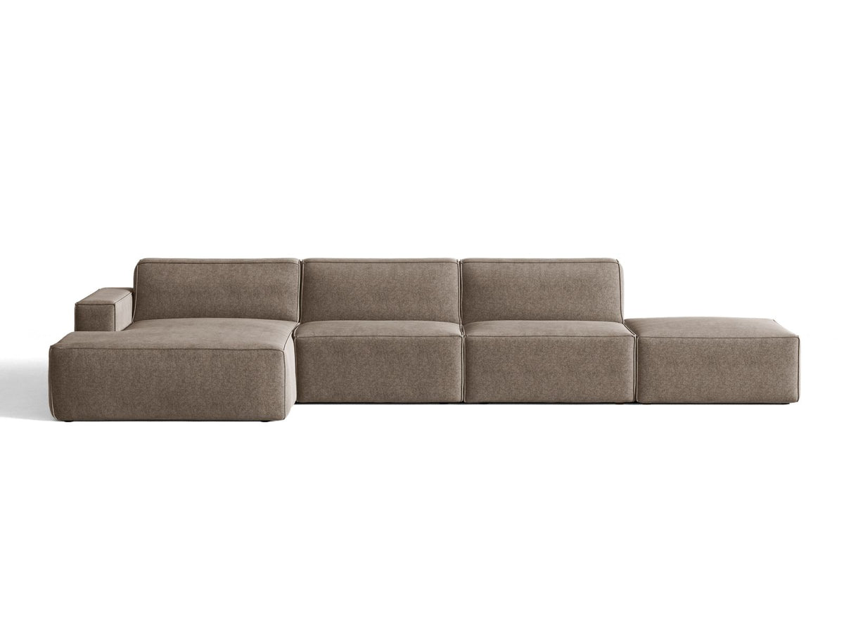 Divano Angolare Componibile Jodie, 5 Posti, 162x341x77
