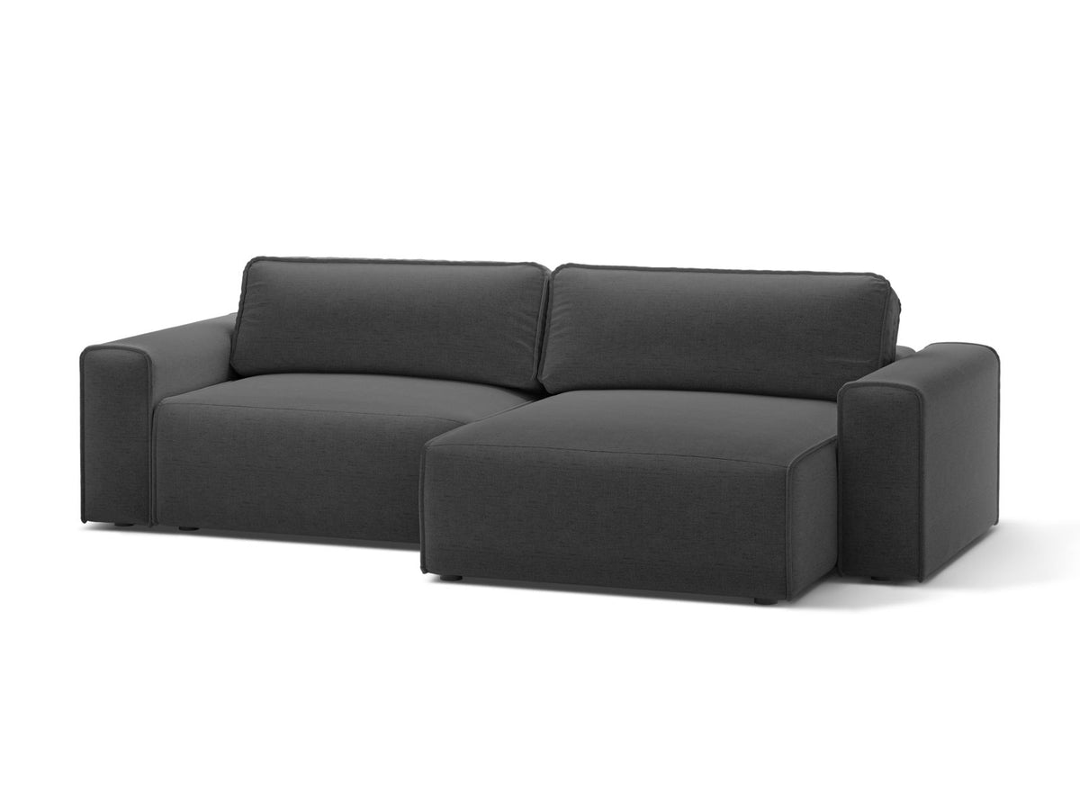 Divano Letto Angolare con Contenitore Victor, 3 Posti, 148x246x83