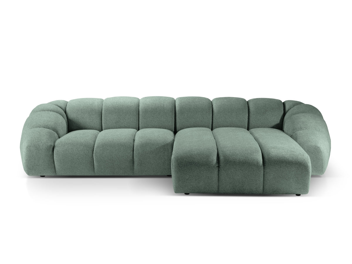 Divano Angolare Destro, "Diana", 4 Posti, 334x182x72 - Menta