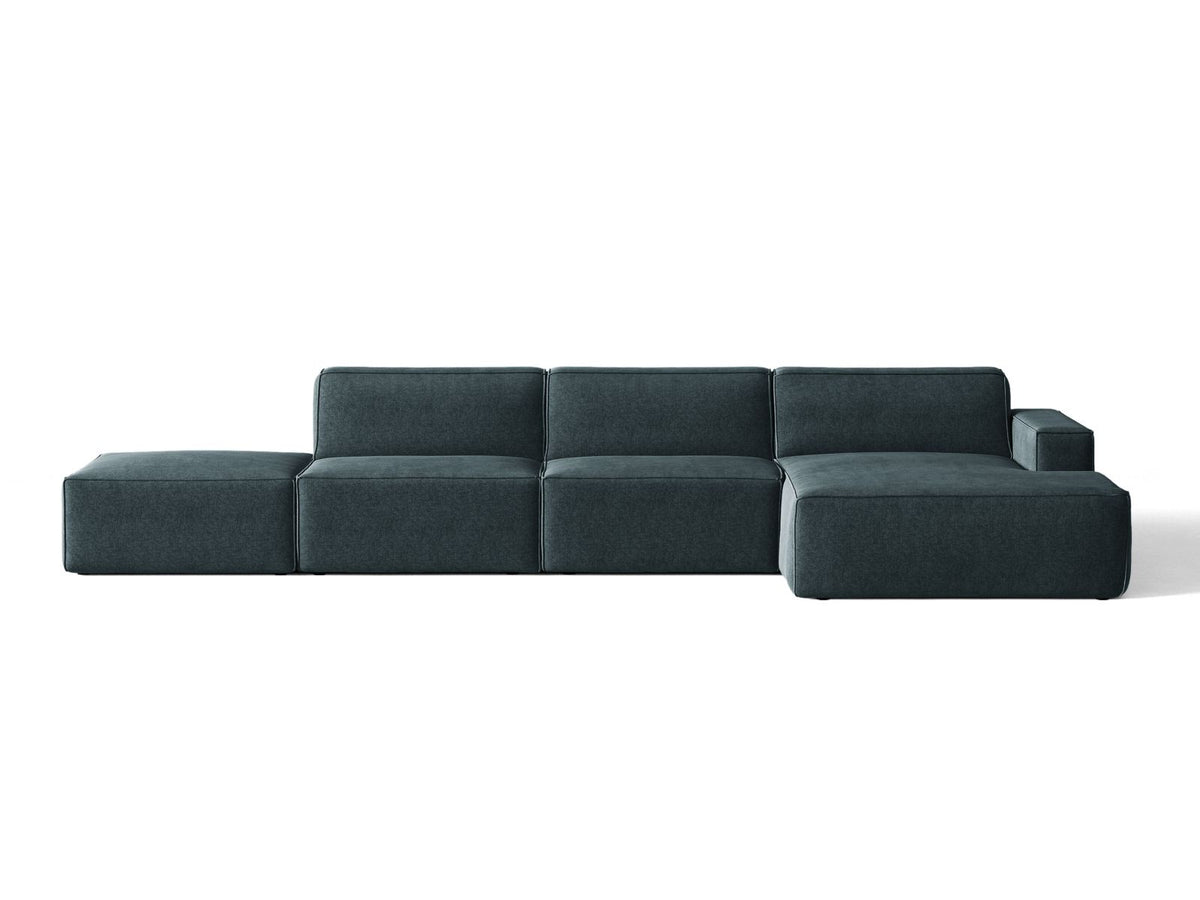 Divano Angolare Componibile Jodie, 5 Posti, 162x341x77
