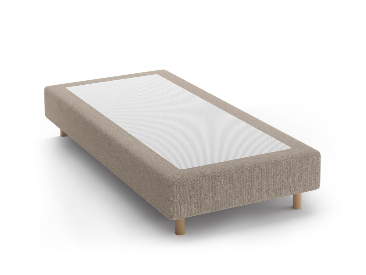 Base Letto Whale Gambe legno di faggio naturale - Beige Scuro 100x200