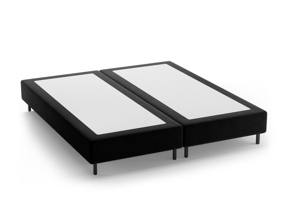 Base Letto Whale Gambe metallo nero - Nero 180x200