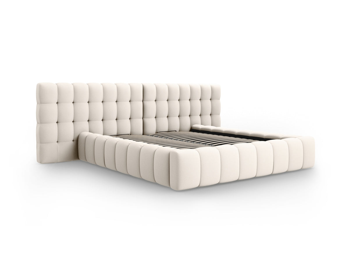 Letto contenitore con testiera doppia, "Mamaia", 230x200x100