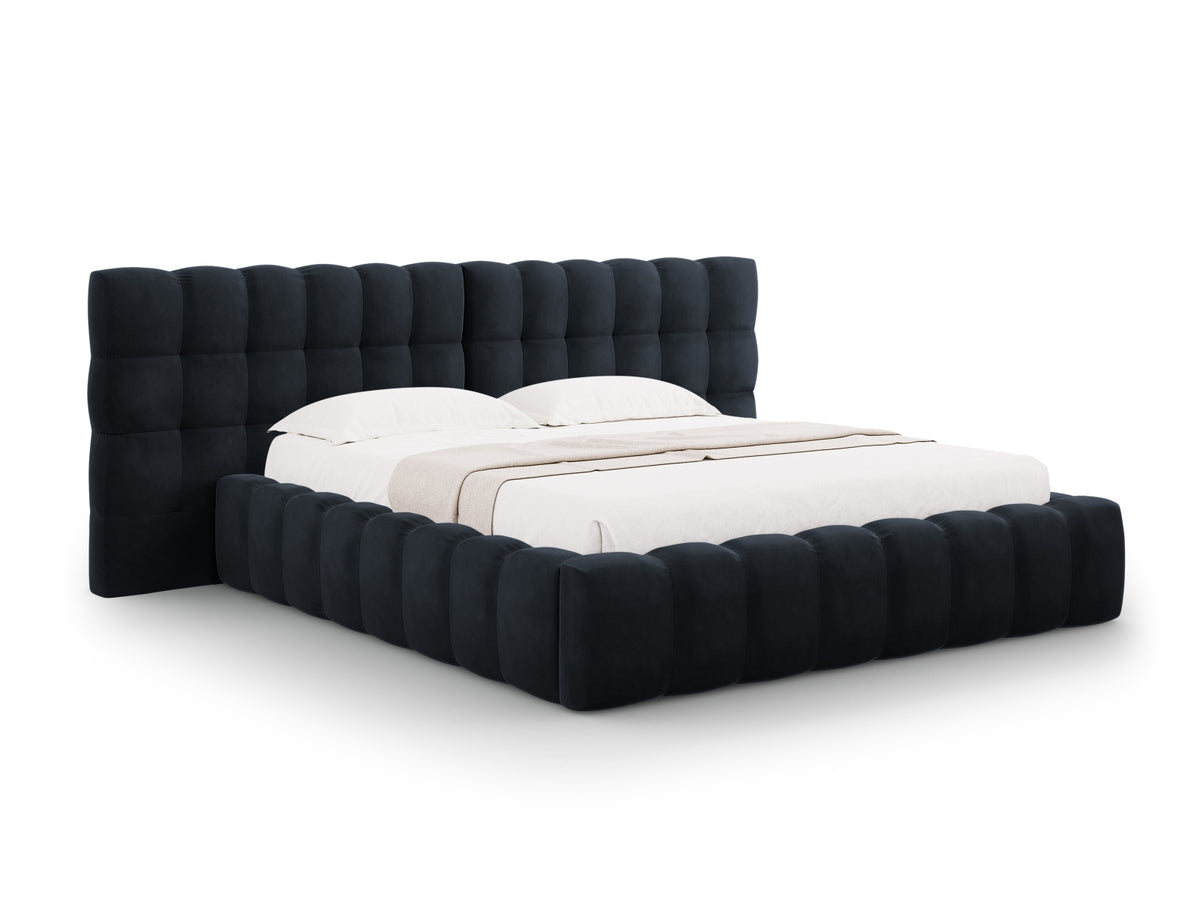 Letto contenitore con testiera doppia, "Mamaia", 230x200x100