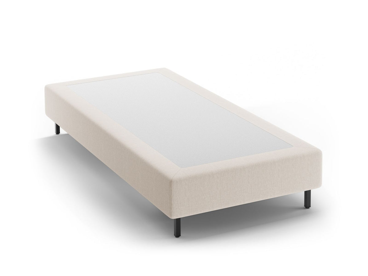 Base Letto Whale Gambe metallo nero - Bianco 100x200