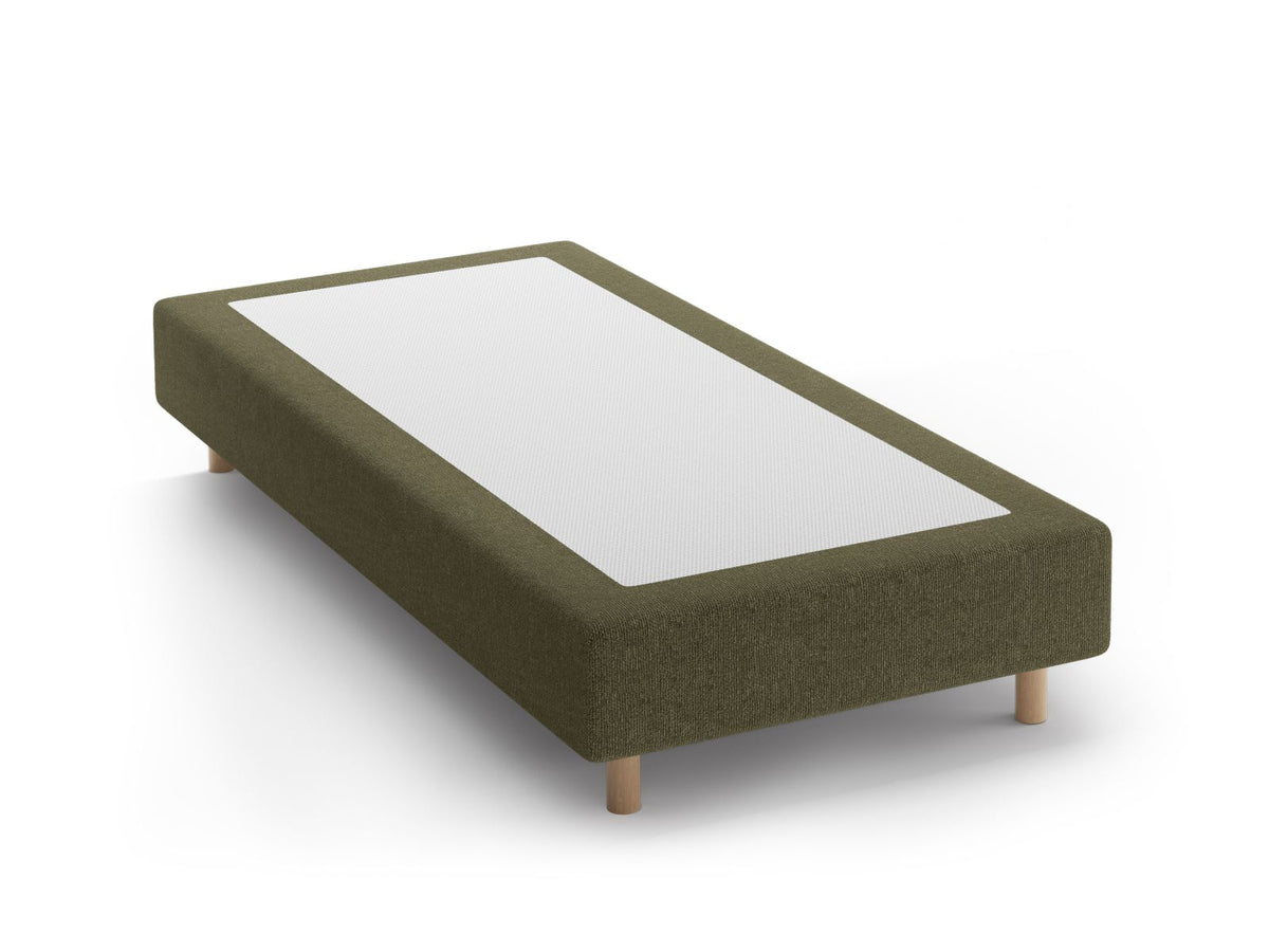 Base Letto Whale Gambe legno di faggio naturale - Verde 100x200