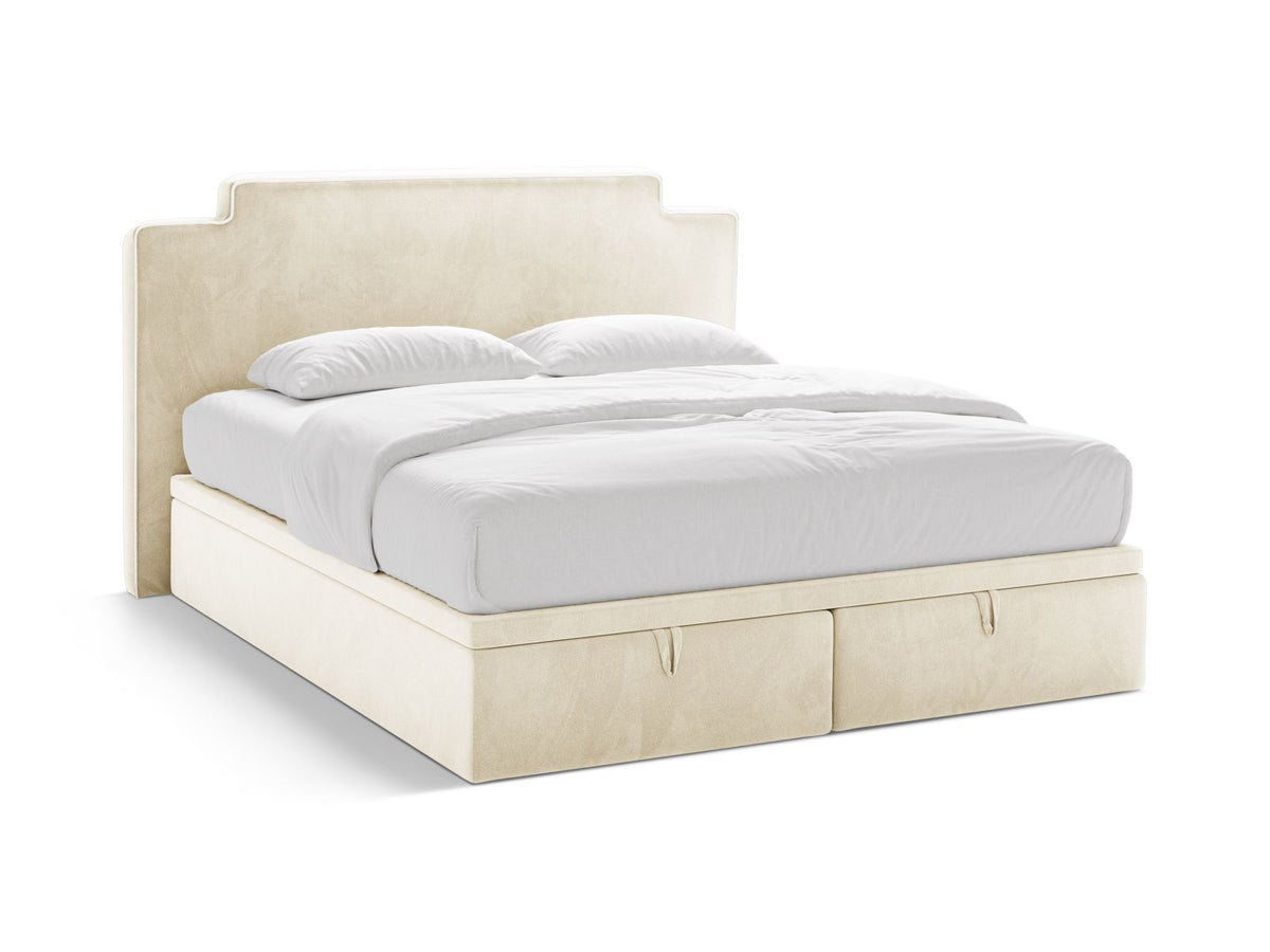 Letto Boxspring con Testata, Materasso e Topper Princess