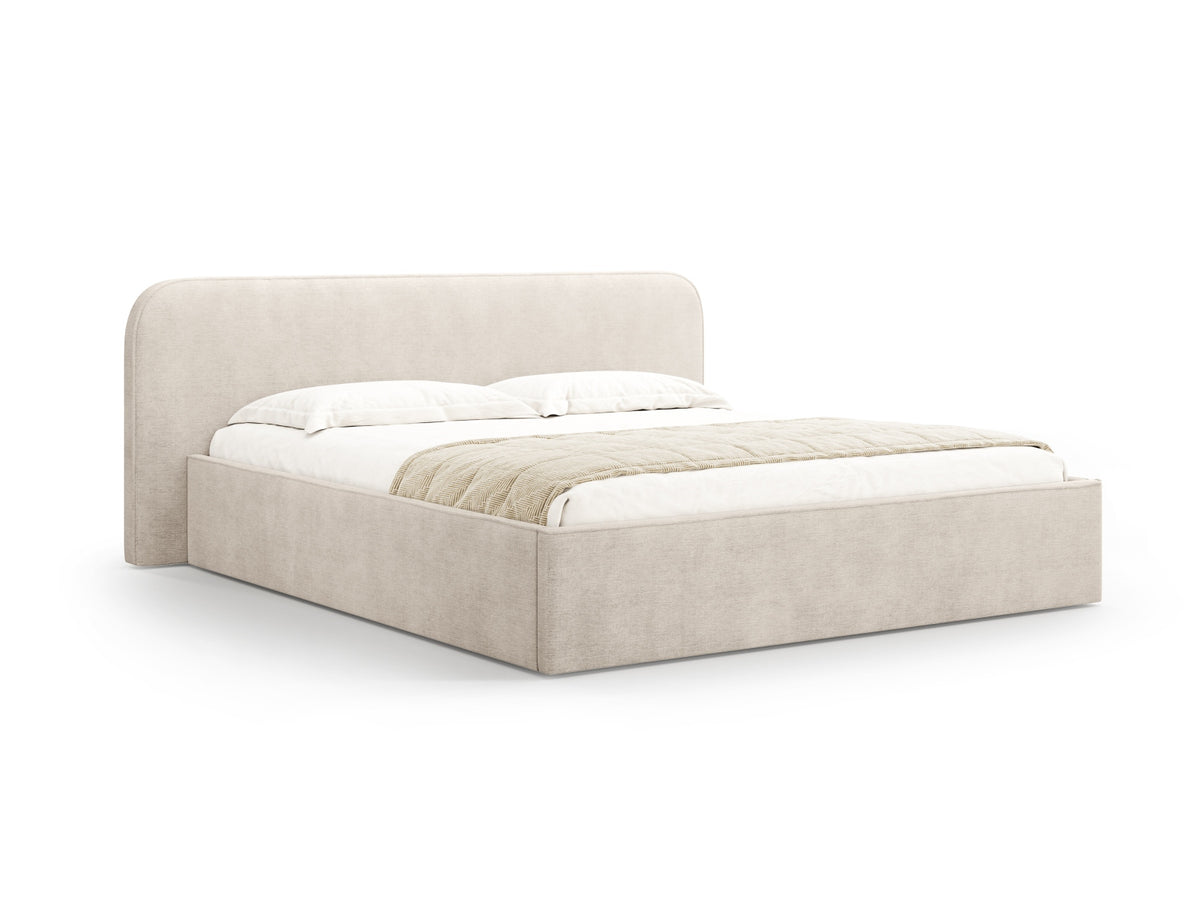 Letto Contenitore con Testata Elizabeth - Beige 200x200