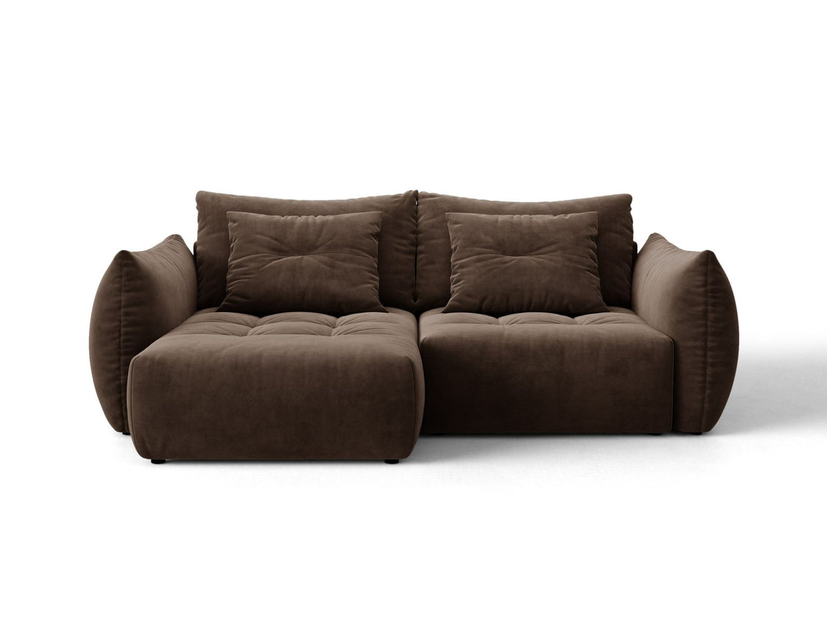 Divano Letto Angolare Componibile con Contenitore Bloom, 3 Posti, 152x250x87