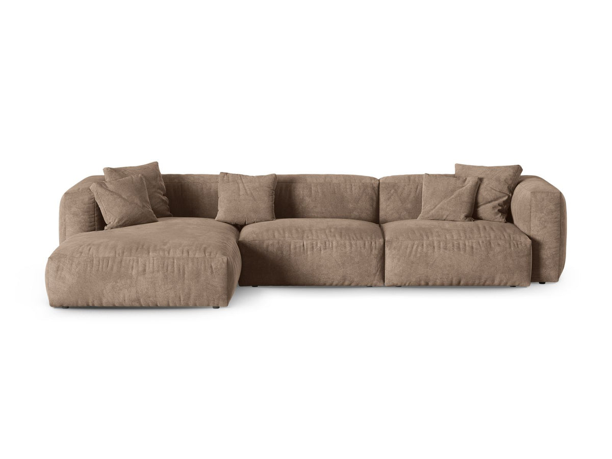 Divano Angolare Componibile XL Martina Seduta Profonda, 3 Posti, 176x330x75