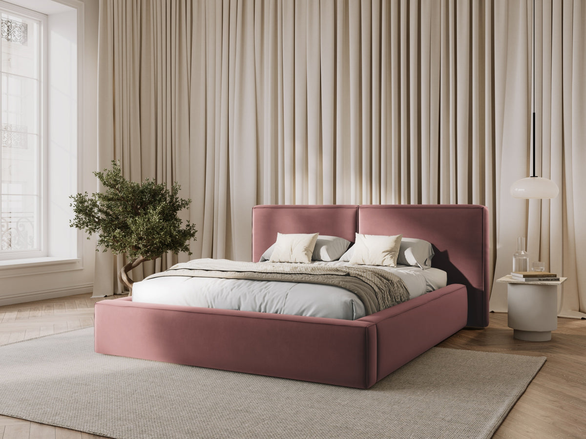 Letto contenitore con testiera doppia, "Jodie", 228x234x97,5