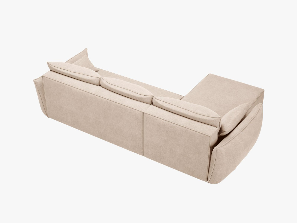 Divano Letto Angolare con Contenitore Kaelle, 4 Posti, 168x262x87