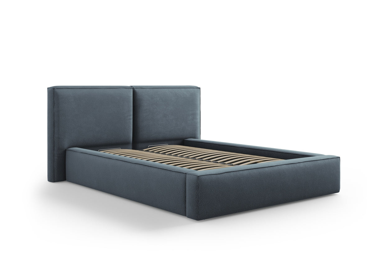 Letto contenitore con testiera doppia, "Jodie", 228x194x97,5