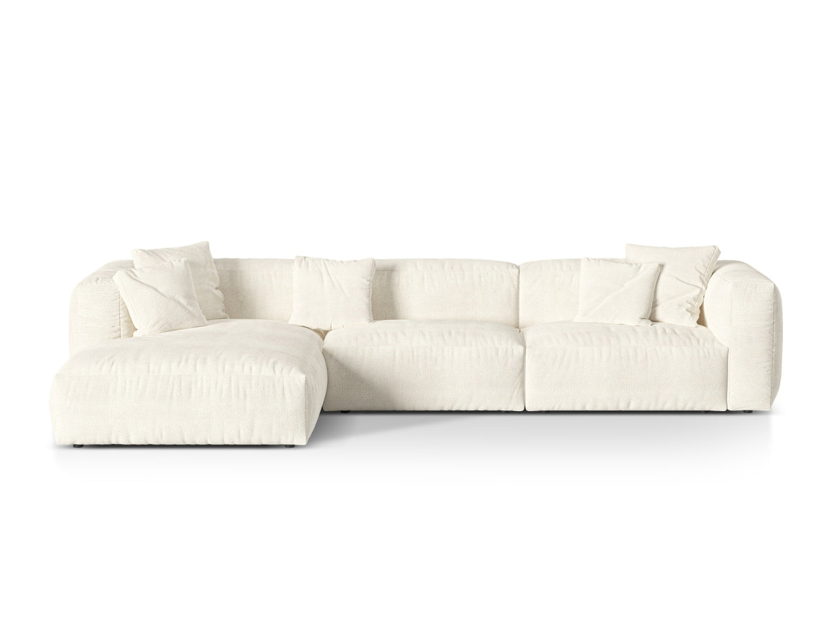 Divano Angolare Componibile XL Martina, 3 Posti, 176x330x75