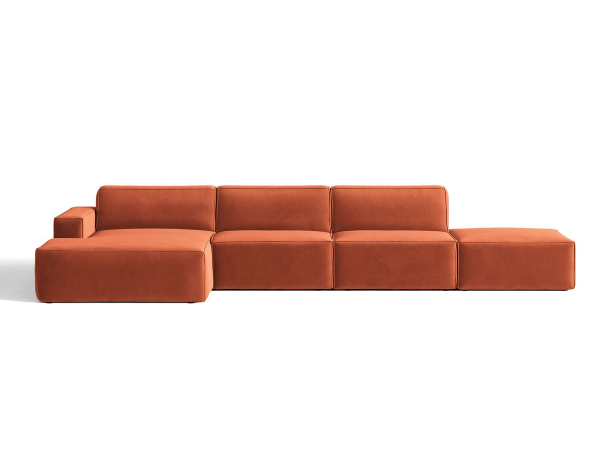 Divano Angolare Componibile Jodie, 5 Posti, 162x341x77