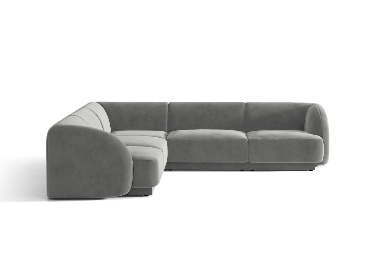 Divano Angolare Simmetrico Miley, 5 Posti, 255x255x70