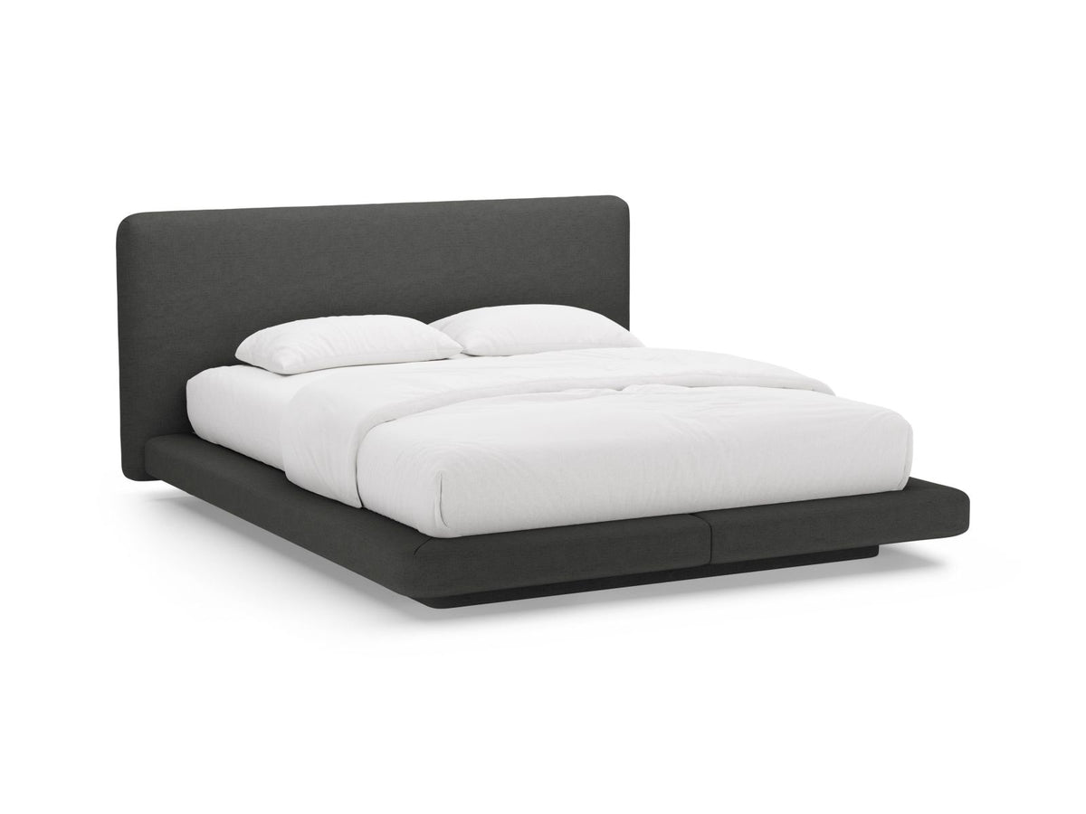 Letto con Testata Linea - Antracite 160x200