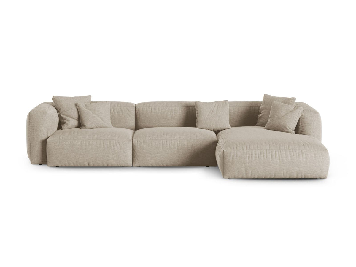 Divano Angolare Componibile XL Martina Seduta Profonda, 3 Posti, 176x330x75