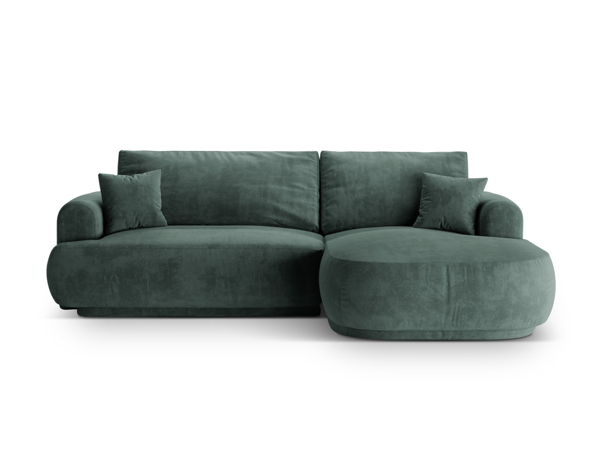 Divano Letto Angolare Componibile con Contenitore Ella, 5 Posti, 174x271x88
